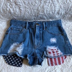 American flag shorts